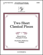 Two Short Classical Pieces Handbell sheet music cover